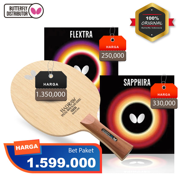 Paket Bet Ping Pong Butterfly Hadraw SK / Sapphira / Flextra